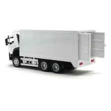 Miniatura Volvo Baú Transporte C/ Luz E Som 1:50 California Cor Branco Foto mini 3