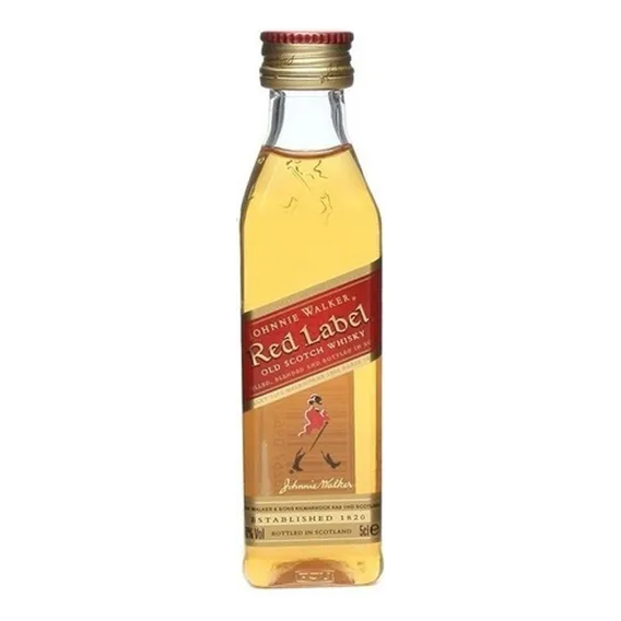 Miniatura Whisky Johnnie Walker Red Label Scotch X50cc Foto 1