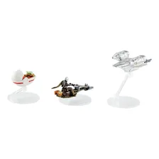 Miniaturas Hot Wheels Starships 3-pack The Mandalorian 1/64 Cor Prateado Foto mini 3