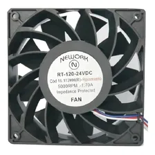 Miniventilador 120x120x38 24v Corrente Continua Nework Nf Foto mini 2