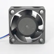 Miniventilador 40x40x20 12v Nework Cooler Corrente Continua Led Preto Foto mini 4