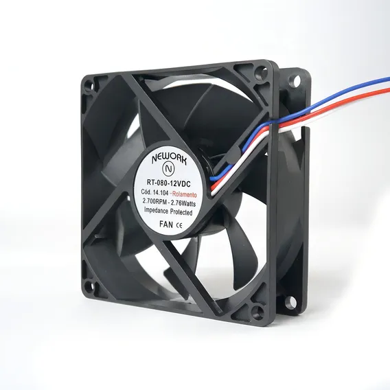 Miniventilador Nework 80x80x25 12 Vdc Código 14.104 Foto 1