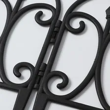 Miokycl 5 Cerca de Jardim, Cerca Decorativa de Jardim, Placas de Metal, Plástico Preto, Cerca Decorativa para Jardim, Paisagem, Pátio, Fronteira, Cerca para Gramado Foto mini  3
