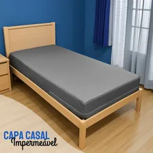 Miranda Colchões Hospitalar Capa Casal Impermeável Colchão Anti Alérgica Cinza 138/188/28 Foto  mini 1