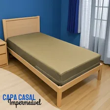 Miranda Colchões Hospitalar Capa Casal Impermeável Colchão Anti Alérgica Bege 138x188x20 Foto mini 1