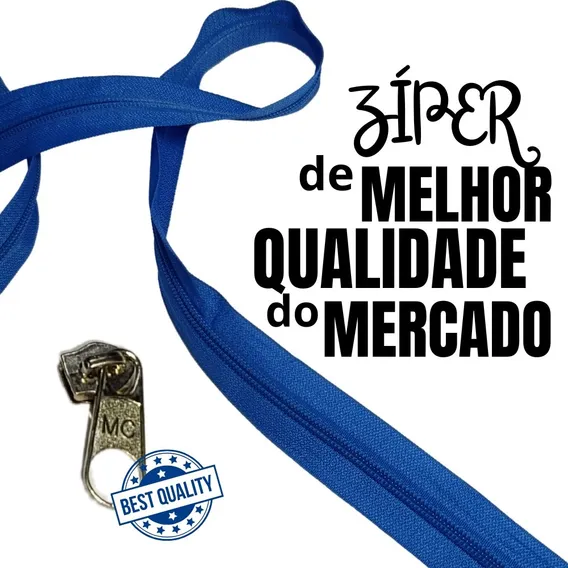 Miranda Colchoes Kit 150 Metros Zíper Nº 5 E 300 Unidades De Cursor Nº 5 Foto 1