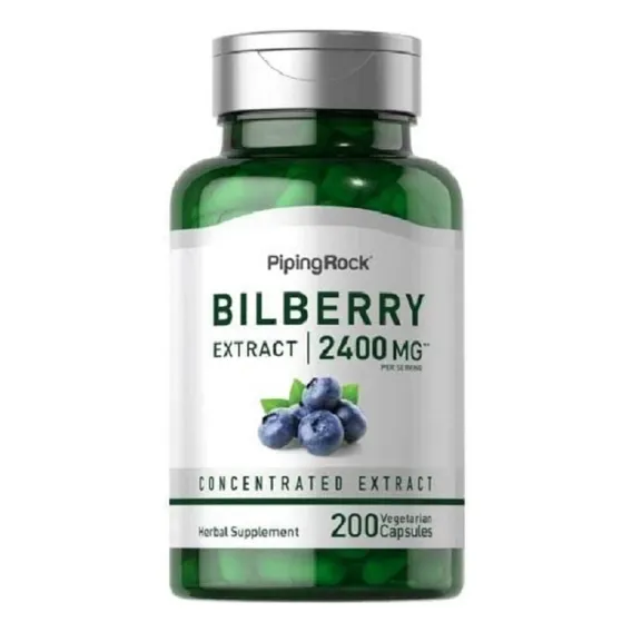 Mirtilo Bilberry Extrato Concentrado 2400mg 200cap Sabor Mirtilo - Bilberry Foto 1