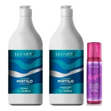 Mirtilo Shampoo + Condicionador + Fluido Liso Magico Lowell Foto mini 1