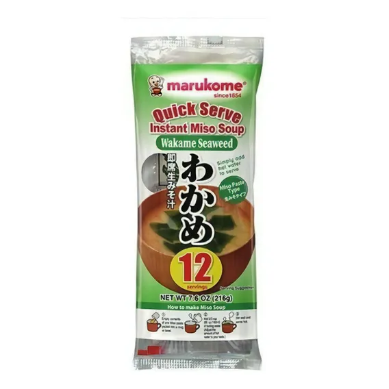 Missoshiru Instantâneo Alga Wakame Marukome Japão Foto 1