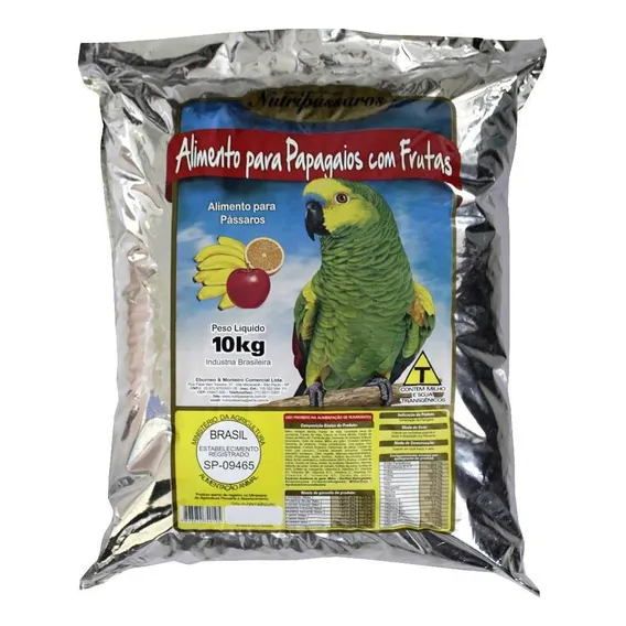 Mistura Para Papagaios Com Frutas 10kg Foto 1