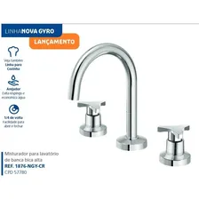 Misturador Mesa Lavat贸rio Bica Alta Cr Tigre 1876 Foto mini 2