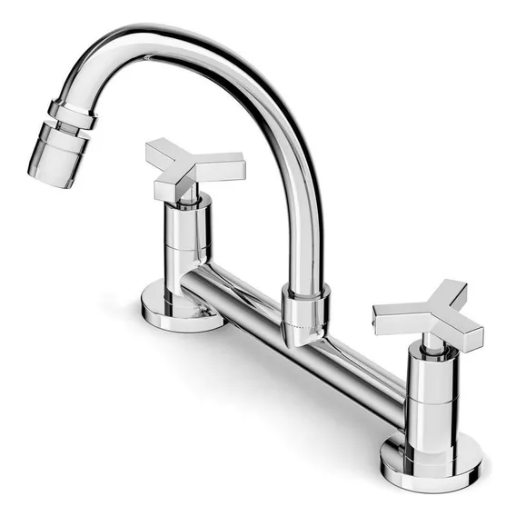 Misturador Para Cozinha De Mesa Bica M贸vel Up Cromado Foto 1
