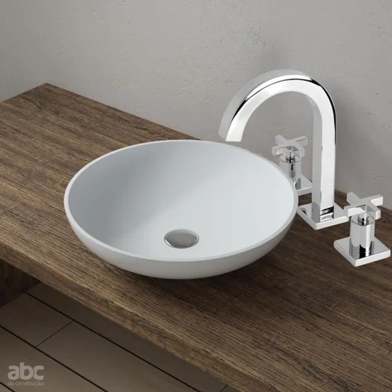 Misturador Para Lavatório De Mesa Lotus 1877 Bica Alta Croma Foto 1