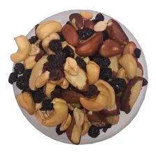 Mix Castanha Caju Pará Amêndoas Nozes Uva Passas Nuts 500g Foto mini 2