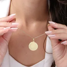 Mix De Colar Do Pai Nosso Com Ponto De Luz Banhado A Ouro Cor Dourado Foto mini 4