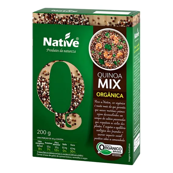 Mix De Quinoa Orgânica Em Grãos 200g - Native Foto 1