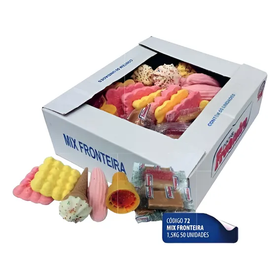 Mix Doces Fronteira Caixa Com 50 Doces Foto 1