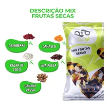 Mix Frutas Seca Damasco Uva Passas Raspa De Coco Banana 1kg Foto mini 4