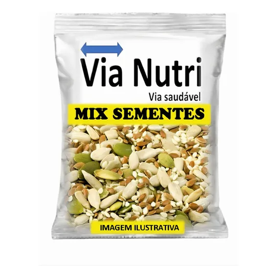 Mix Sementes Abóbora Girassol Chia Linhaça Gergelim 1kg Foto 1