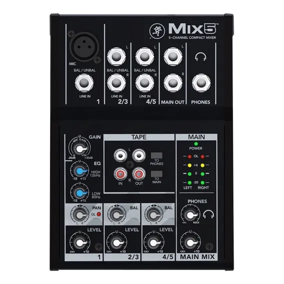 Mixer compacto de 5 canais Mackie Mix5 Foto 1