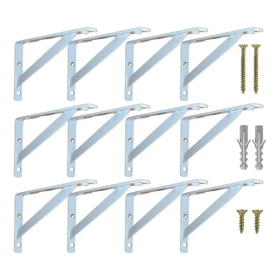 Mão Francesa 25cm Kit Com 14 Peças Suporte Para Prateleira Foto 1