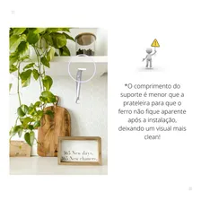 Mão Francesa Suporte Para Prateleira 30 Cm Branca Foto mini 3