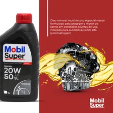 Mobil Óleo De Motor para Carros Lubrificante Super 20w50 Mineral API SL Foto mini  3