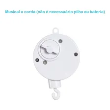 Móbile Berço Bebê Musical E Giratório Ursinho Pelúcia Azul Foto mini 4