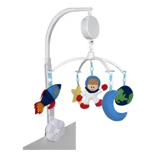 Móbile Musical Astronauta Quarto Bebê Infantil Menina Menino Foto mini 1