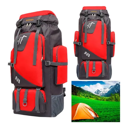 Mochila Acampamento Camping Viagem Pesca Trilha Grande 90l Foto 1