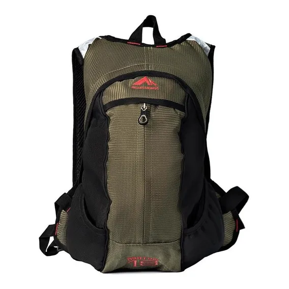 Mochila Anatom 18 Litros Trilhas E Rumos Preta Com Verde Foto 1