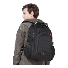 Mochila Anti Furto Usb Trava E Saída Fone De Ouvido Cor Preto Foto mini  2