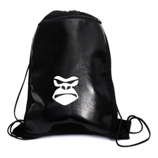 Mochila Bag Bolsa De Costa Treino Boxe Black Monkey Gorilla Cor Preto Foto  mini 1
