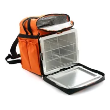 Mochila Bag Brasil Com Grade Divisoria E Laminada A Vacuo Cor Laranja Foto mini 1