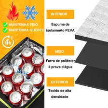Mochila Bag Para Motoboy, Mochila De Entrega Térmica Delivery Comida E Pizza, Bag Entregador Reforçada, ExpansÃvel E Impermeável, Ytonet 6173, Cor Preta Foto mini 3