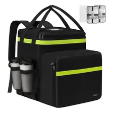 Mochila Bag Para Motoboy, Mochila De Entrega Térmica Delivery Comida E Pizza, Bag Entregador Reforçada, ExpansÃvel E Impermeável, Ytonet 6173, Cor Preta Foto mini 1