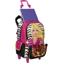 Mochila Barbie Bolsinha 19z Rodinhas G E Alças 2 Em 1 Foto mini 2
