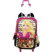 Mochila Barbie Bolsinha 19z Rodinhas G E Alças 2 Em 1 Foto mini 4