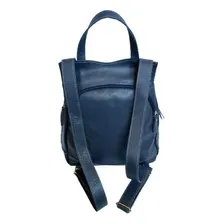 Mochila Bolsa De Couro Legitimo Passeio Faculdade Foto mini 4