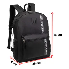 Mochila Bolsa Escolar Juvenil Adulto Reforçada Foto mini  2