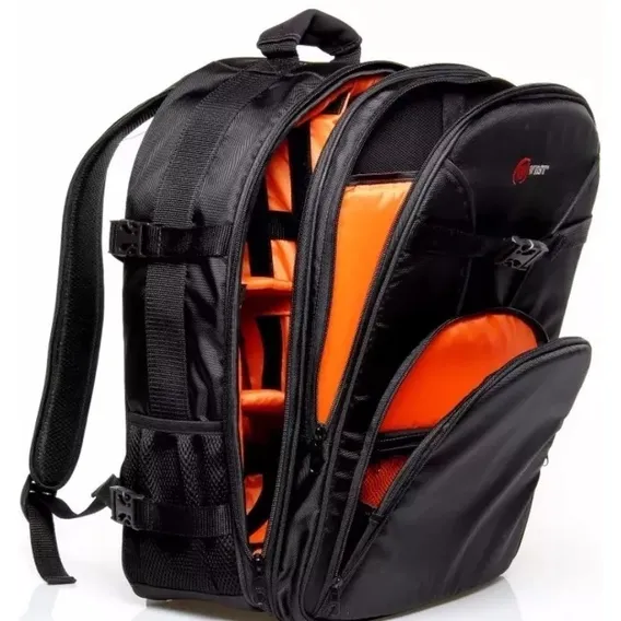 Mochila Bolsa Foto West Vmb Canon Nikon Sony Cor Preto Foto 1