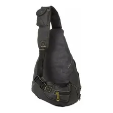 Mochila Bolsa Lona Masculina Feminina Kvn 1 Alça Transversal Cor Bordô Foto mini 4