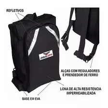 Mochila Bolsa Lona Resistente Qualidade Muito Grande Cor Preto Foto mini  3