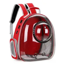 Mochila Bolsa P/ Transporte Pet Porte Pequeno Cachorro Gato Cor Vermelho Foto mini 2