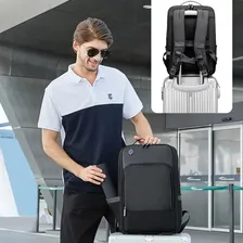 Mochila Bolsa Premium Executiva Impermeável Pasta Notebook Preto Nylon Balístico / Micro Couro Foto mini 4