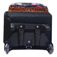 Mochila Bolsa Universitária Feminina Moderna Rodinhas Foto mini  3