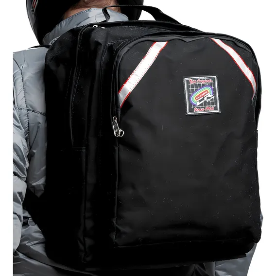 Mochila California Motoboy Tradicional (m) Cor Preto Foto 1