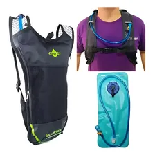 Mochila Camelback Hidratação Com Bolsa 2 Litros Térmica Bike Cor Verde Foto mini 4