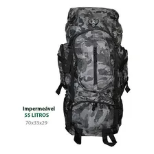 Mochila Camuflada 55 Litros Mc9171 Foto mini  2