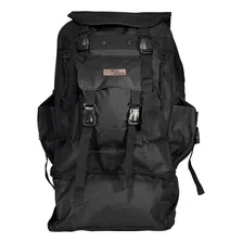 Mochila Canadense Preto Camping 50l Nylon Siliconado Foto  mini 1